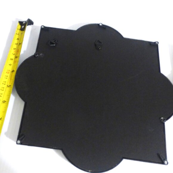 DEC1 - PAIR of MIRRORS Silver Frame MIRROR Flower Shape Living Room Laundry Room - Picture 9 of 9